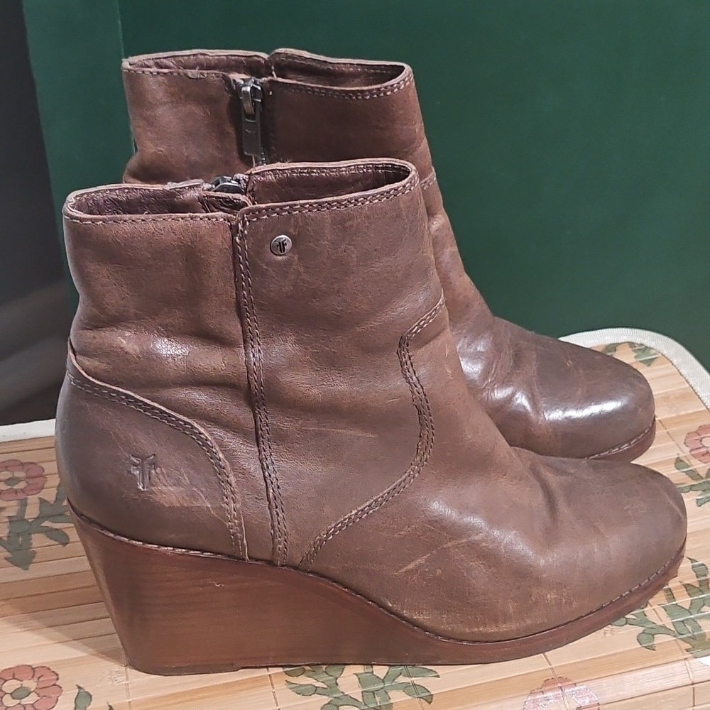Frye Emma Ankle Wedge Bootie